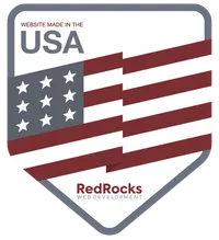 This website was made in the USA by Red Rocks Web Development