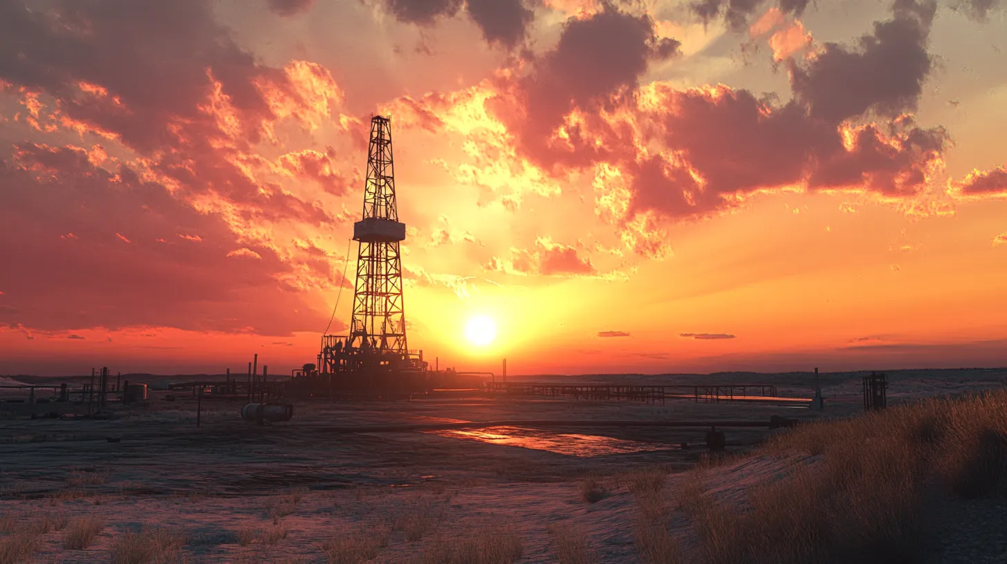 An oil well in Texas